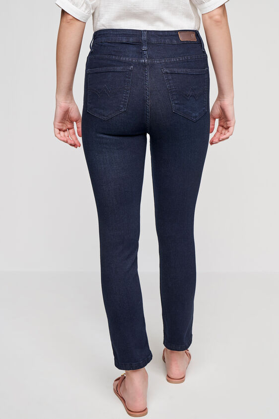 Indigo Solid Casual Bottom, Indigo, image 4